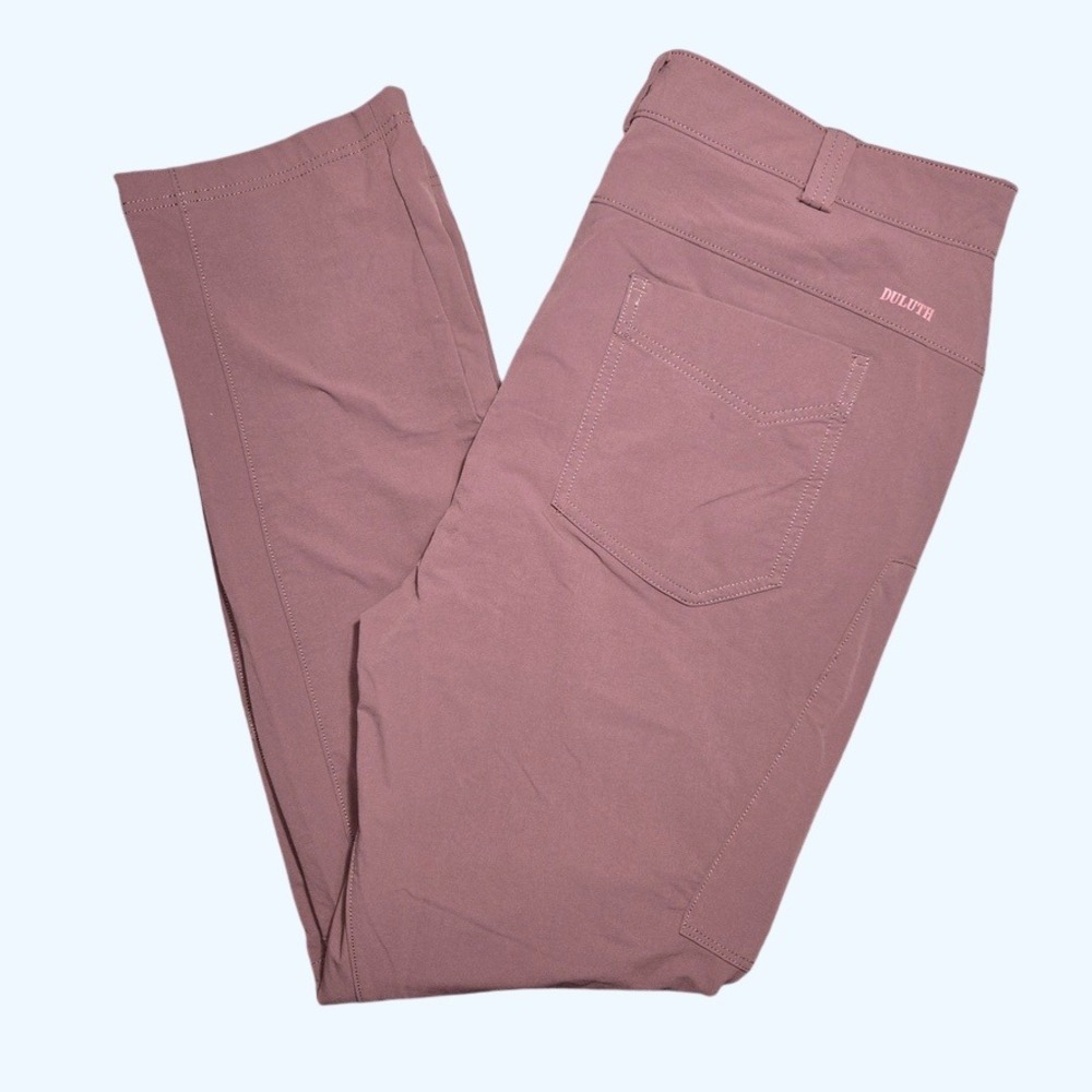 Duluth Trading Co Flexpedition Slim Leg Pants Mauve Plum Womens 18x31 Hiking